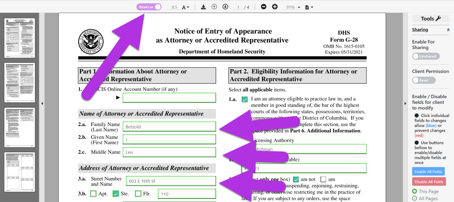 *How does autofilling a form work? Prima.Law Support